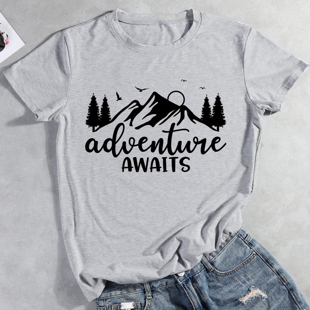 Adventure Awaits Hiking T-shirt