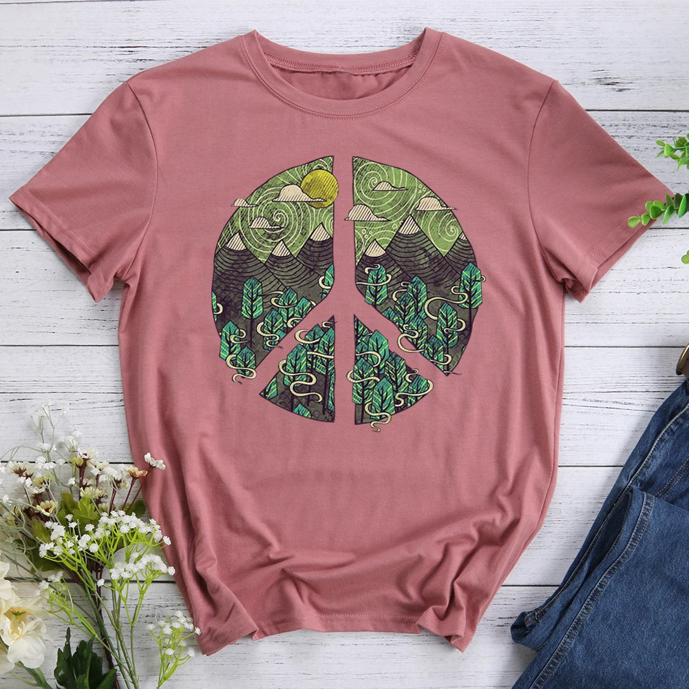 Peaceful Landscape Hiking Hiking Tee1.0-04469