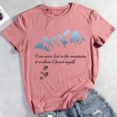 I Never Lost In Mountains Hiking T-shirt