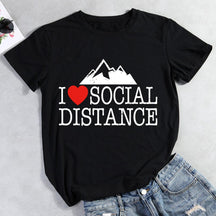 I Love Social Distance T-shirt