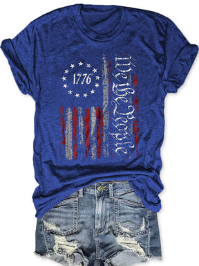 We The People America Flag T-shirt