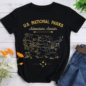 Adventure Awaits Hiking T-shirt