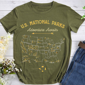 Adventure Awaits Hiking T-shirt