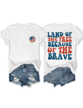 America Land Of The Free Because Of The Brave T-shirt