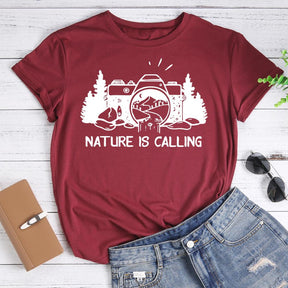 Nature Is Calling Hiking T-shirt