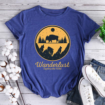 Wanderlust Explore The Wild Hiking T-shirt