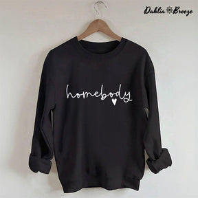 Homebody Trendy Letter Print Sweatshirt