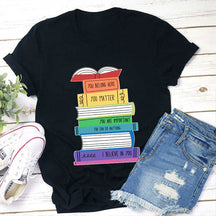 Positive Colorful Books T-shirt