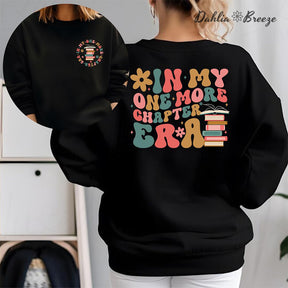 In My One More Chapter Era Groovy Book Sweatshirt