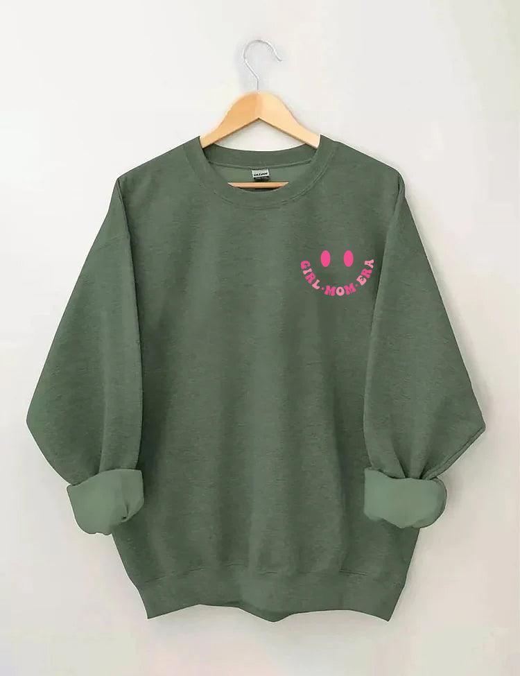 In My Girl Mom Era Cute Crewneck Sweatshirt