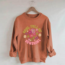 Soul Full of Sunshine Sweat-shirt à fleurs mignonnes