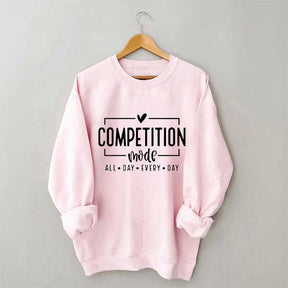 Sweat-shirt imprimé lettre Competition Mode