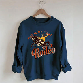 C’est mon premier sweat-shirt à col rond tendance Rodeo