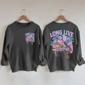 Trendy Western Cowboy Long Live Summer Sweatshirt