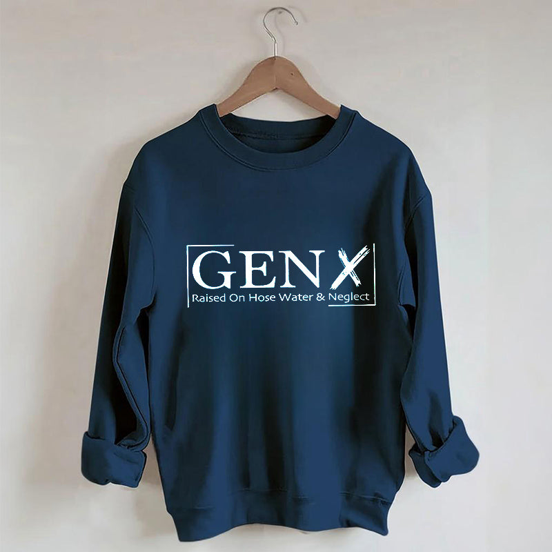 Sweat-shirt Gen X élevé avec de l'eau et de la négligence