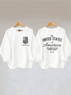 We Trust America Flag Sweatshirt