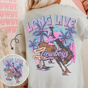 Trendy Western Cowboy Long Live Summer Sweatshirt