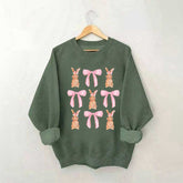 Happy Easter Bunny Bow Sweatshirt