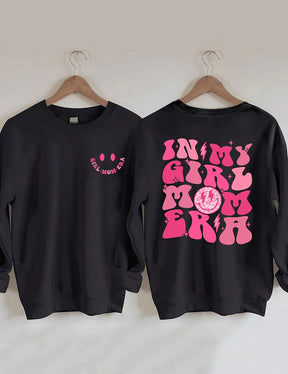 In My Girl Mom Era Cute Crewneck Sweatshirt