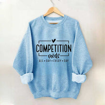 Sweat-shirt imprimé lettre Competition Mode