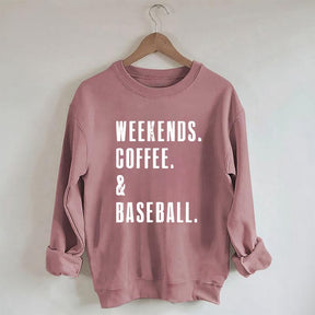 Weekend Coffee & Baseball Sweatshirt