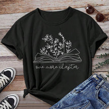 T-shirt graphique mignon de livre de lecture drôle