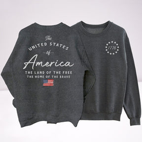 The Land of the Free The Home of the Brave Crewneck Sweatshirt