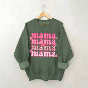 Sweat-shirt imprimé mignon coeur maman