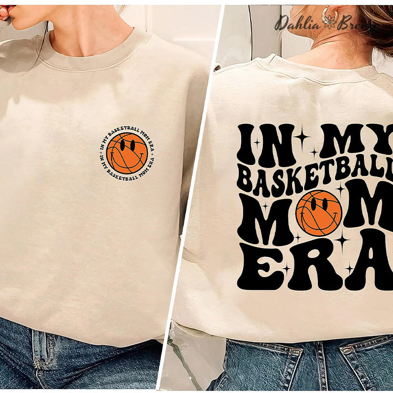 In My Basketball Mom Era Sport Mom Crewneck Sweatshirt