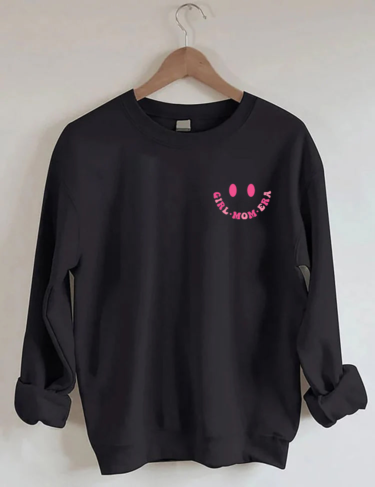 In My Girl Mom Era Cute Crewneck Sweatshirt