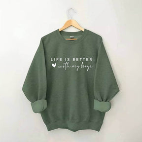 La vie est meilleure avec mon sweat-shirt pour garçons