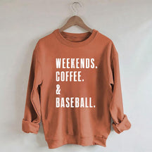Sweat-shirt café et baseball du week-end