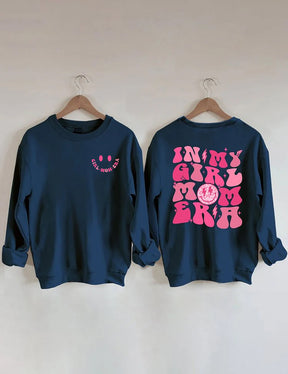 In My Girl Mom Era Cute Crewneck Sweatshirt