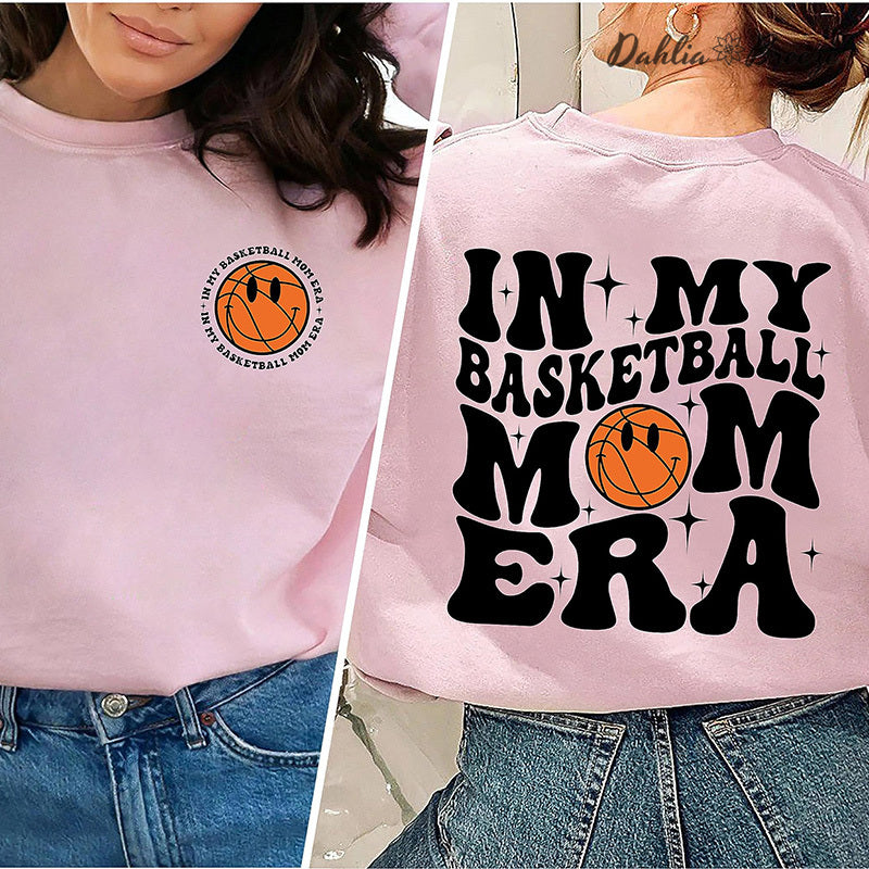 In My Basketball Mom Era Sport Mom Crewneck Sweatshirt