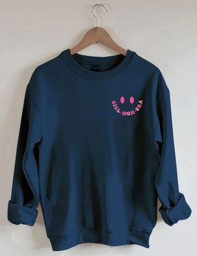 In My Girl Mom Era Cute Crewneck Sweatshirt