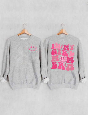 In My Girl Mom Era Cute Crewneck Sweatshirt