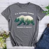 Vintage National Park Bear Hiking T-shirt