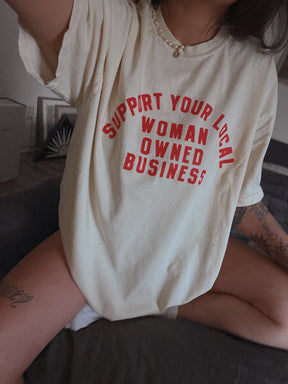 Vintage Support Your Local Woman Owned Business