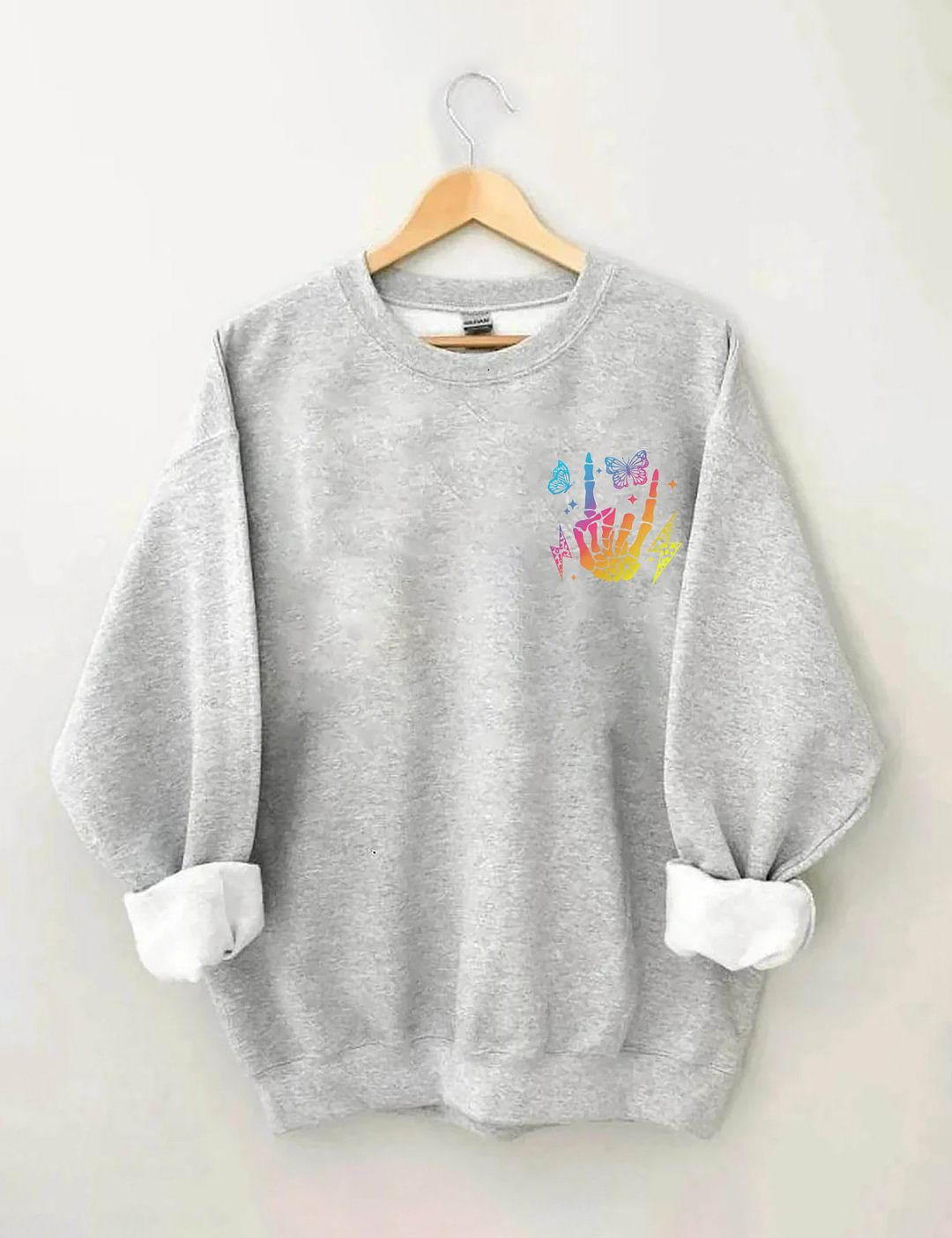 Motherhood Some Day I Rock It Sweatshirt mit doppeltem Aufdruck