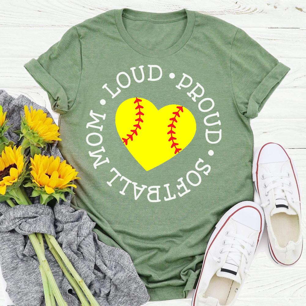 T-shirt maman softball