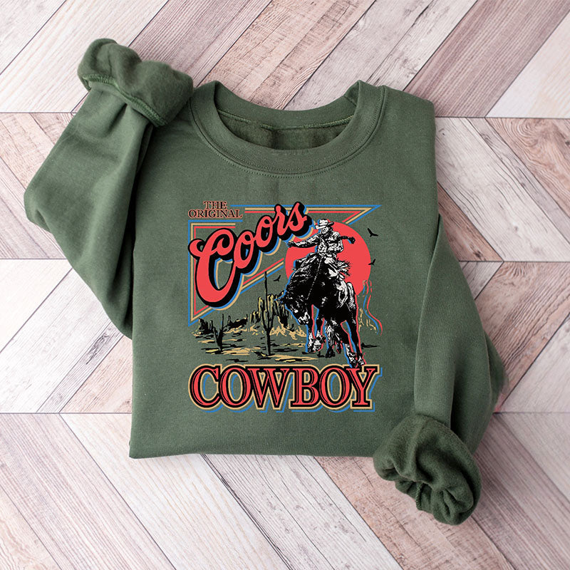 Sweat-shirt cowboy western Coors