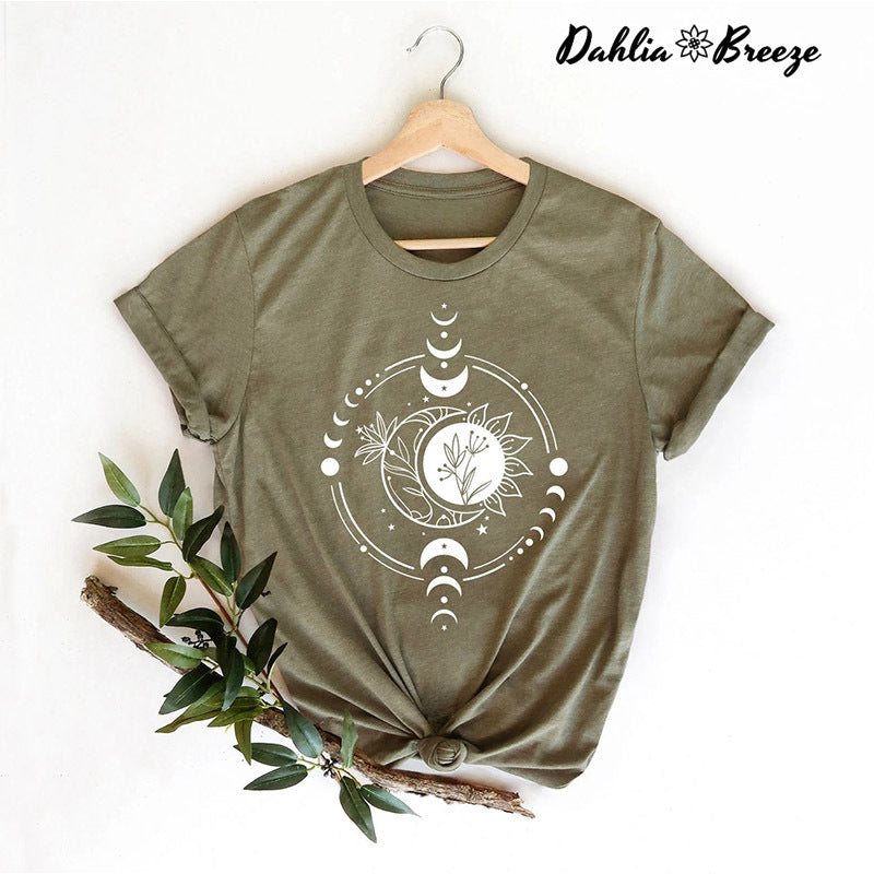 Mystic Moon And Sun T-shirt