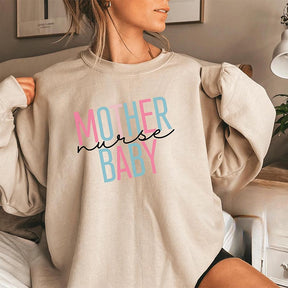 Sweat-shirt mère bébé infirmière