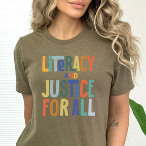 Literacy and Justice for All T-shirt