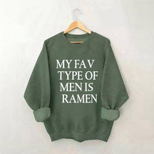 Mon type d’homme préféré est le sweat-shirt Ramen