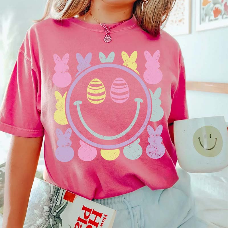 Cute Easter Print T-shirt