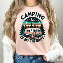 Camping Is My Therapy Camp Lover T-shirt