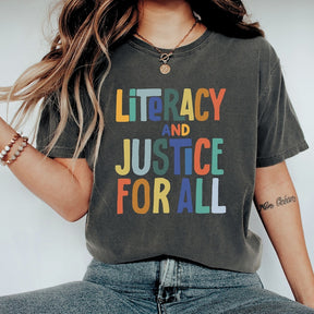 Literacy and Justice for All T-shirt