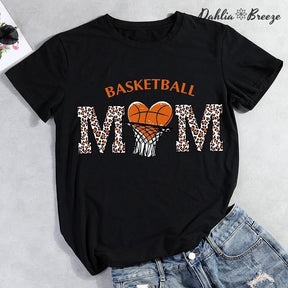 T-shirt Maman Basketball Léopard