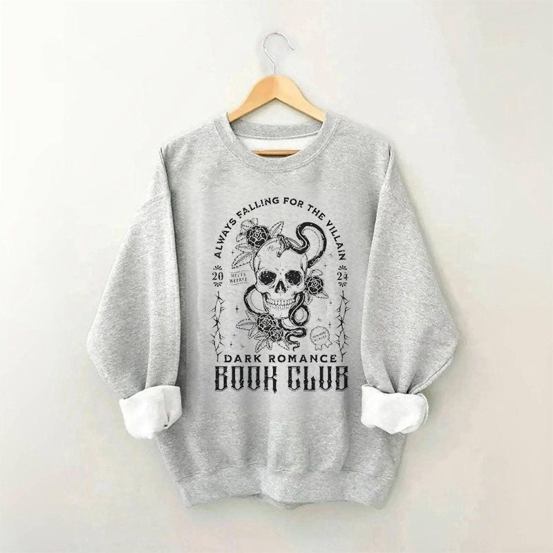 Sweat-shirt livresque vintage Dark Romance